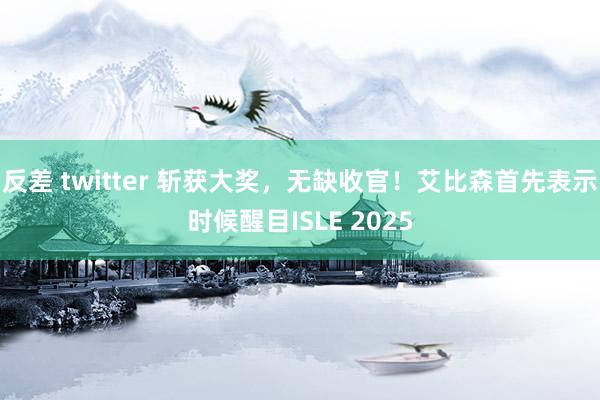反差 twitter 斩获大奖，无缺收官！艾比森首先表示时候醒目ISLE 2025