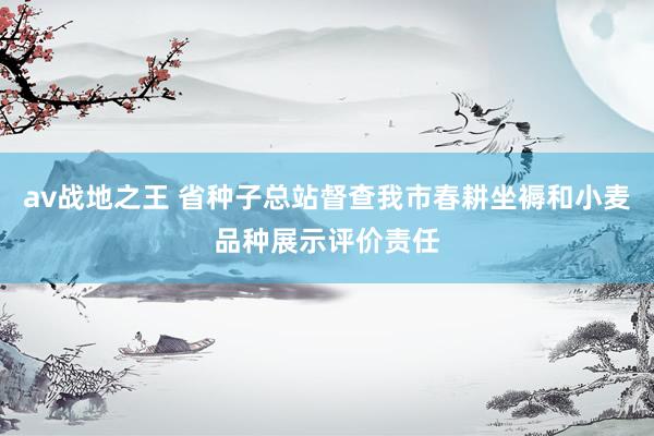 av战地之王 省种子总站督查我市春耕坐褥和小麦品种展示评价责任